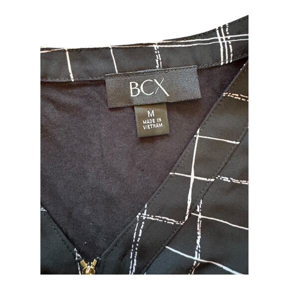 BCX | Black 3/4 Sleeve Blouse | Size Medium | NWT | 1006 - Picture 6 of 10